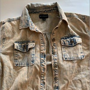 NWT BP + Wildfang Acid-Wash Shirt Jacket